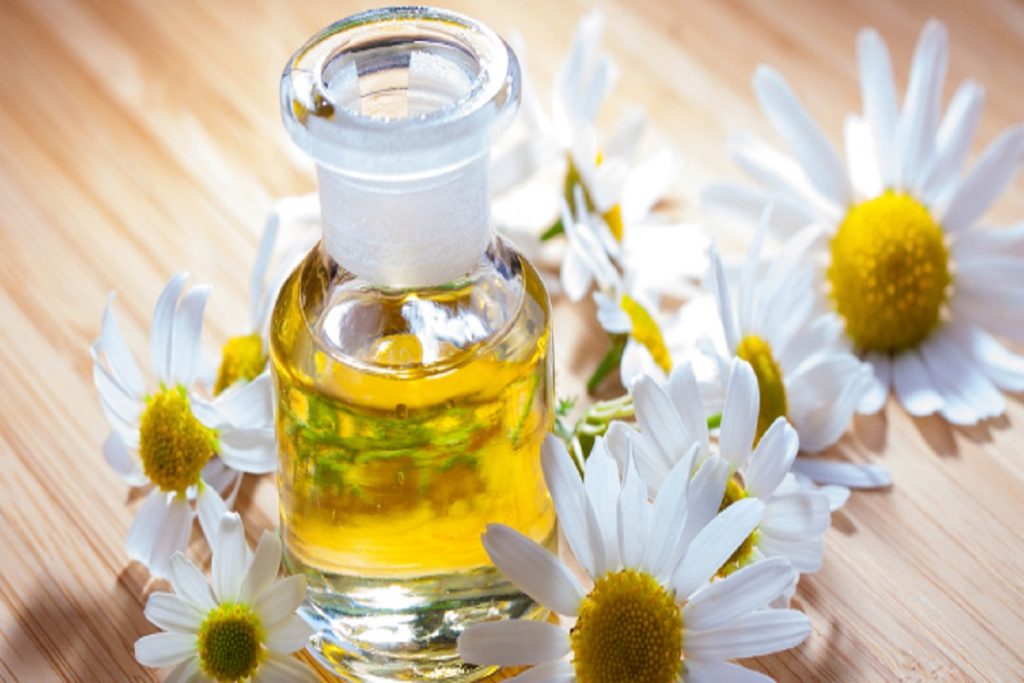 Chamomile-oil-as-essential-oils-for-headaches
