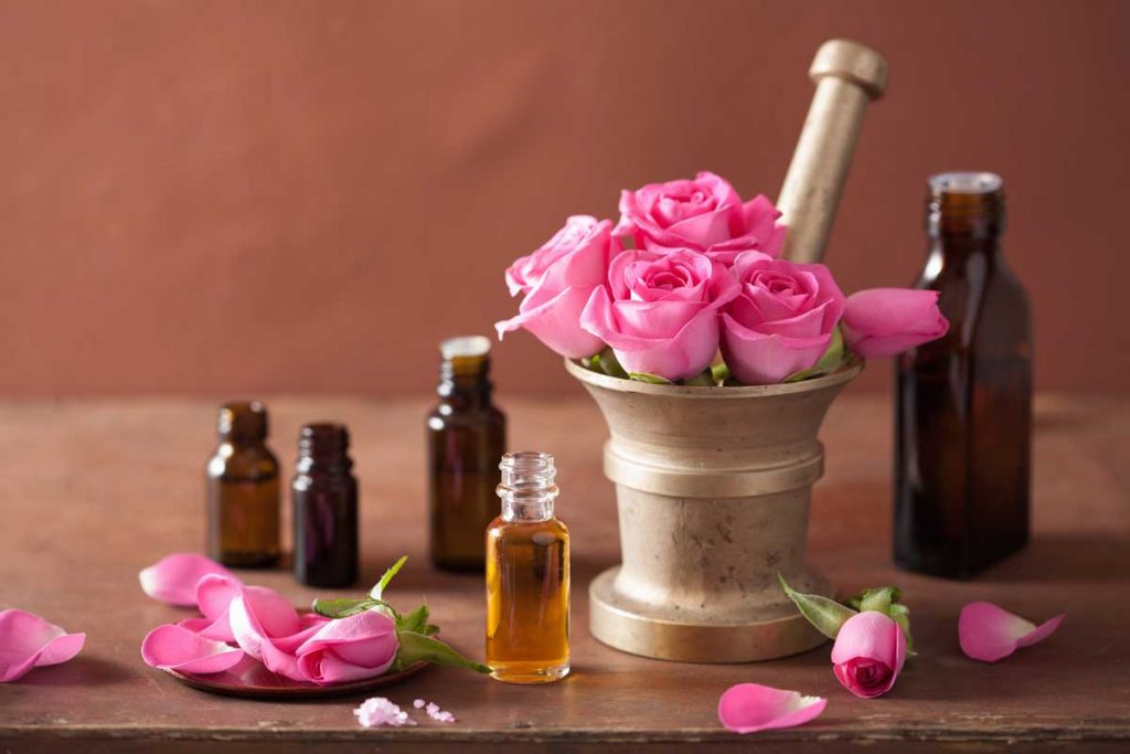 Rose-oil-as-essential-oils-for-headaches