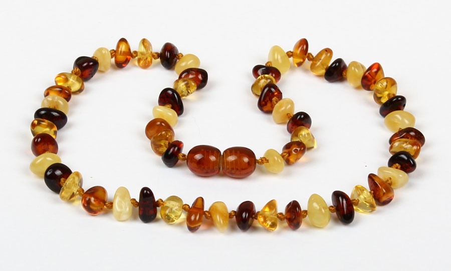 Amber teething necklace